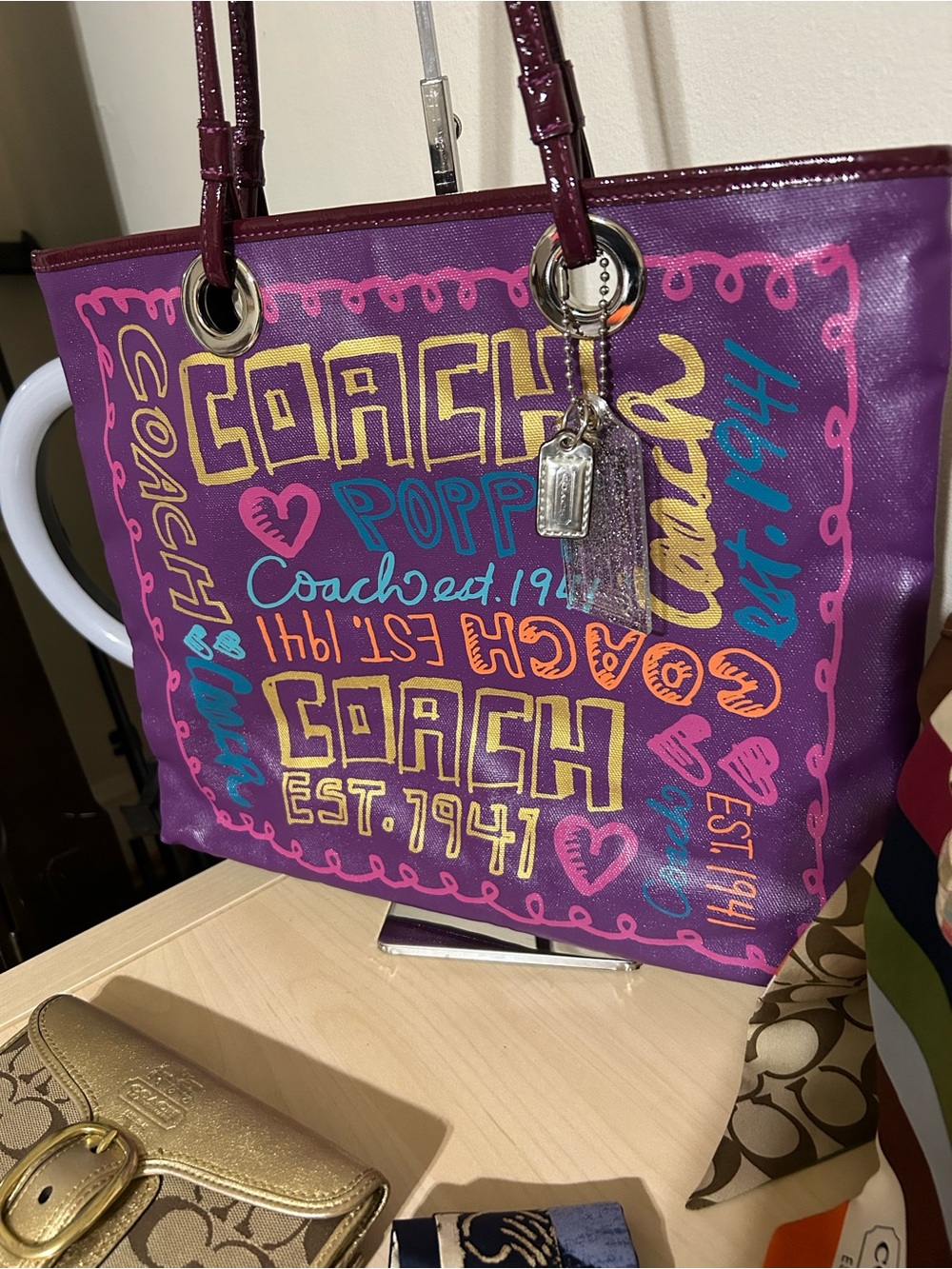 Coach Poppy Evie Tote reserved